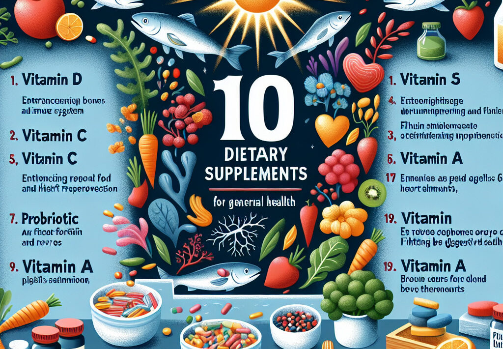 Top 10 suplementów diety dla ogólnej poprawy zdrowia